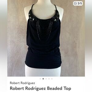 Robert Rodriguez Beaded Top Vintage 2000’s